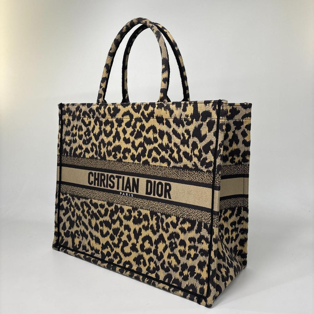 Dior Book Tote Bag Large Leopard — view 2