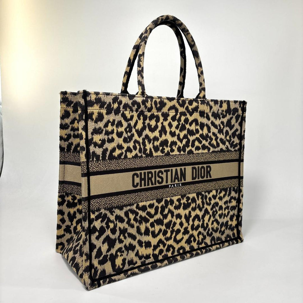 Dior Book Tote Bag Large Leopard — view 3