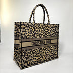 Dior Book Tote Bag Large Leopard — view 3