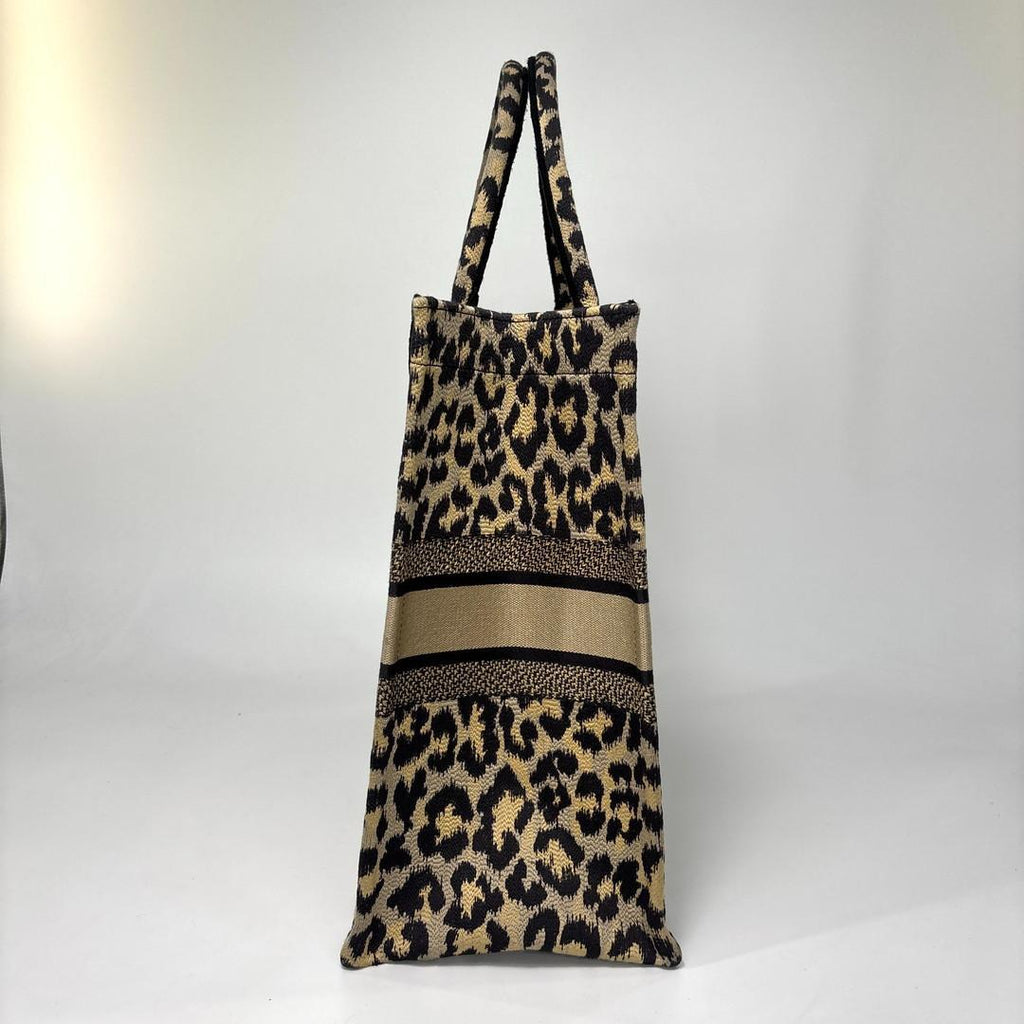 Dior Book Tote Bag Large Leopard — view 4