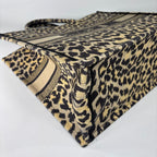 Dior Book Tote Bag Large Leopard — view 7