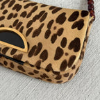 Dior Malice Leopard Print Calf Hair Shoulder Bag — view 2