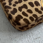 Dior Malice Leopard Print Calf Hair Shoulder Bag — view 3