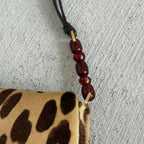 Dior Malice Leopard Print Calf Hair Shoulder Bag — view 6