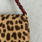 Dior Malice Leopard Print Calf Hair Shoulder Bag — view 8