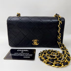 Chanel Lambskin Full Flap Quilted Chain Shoulder
