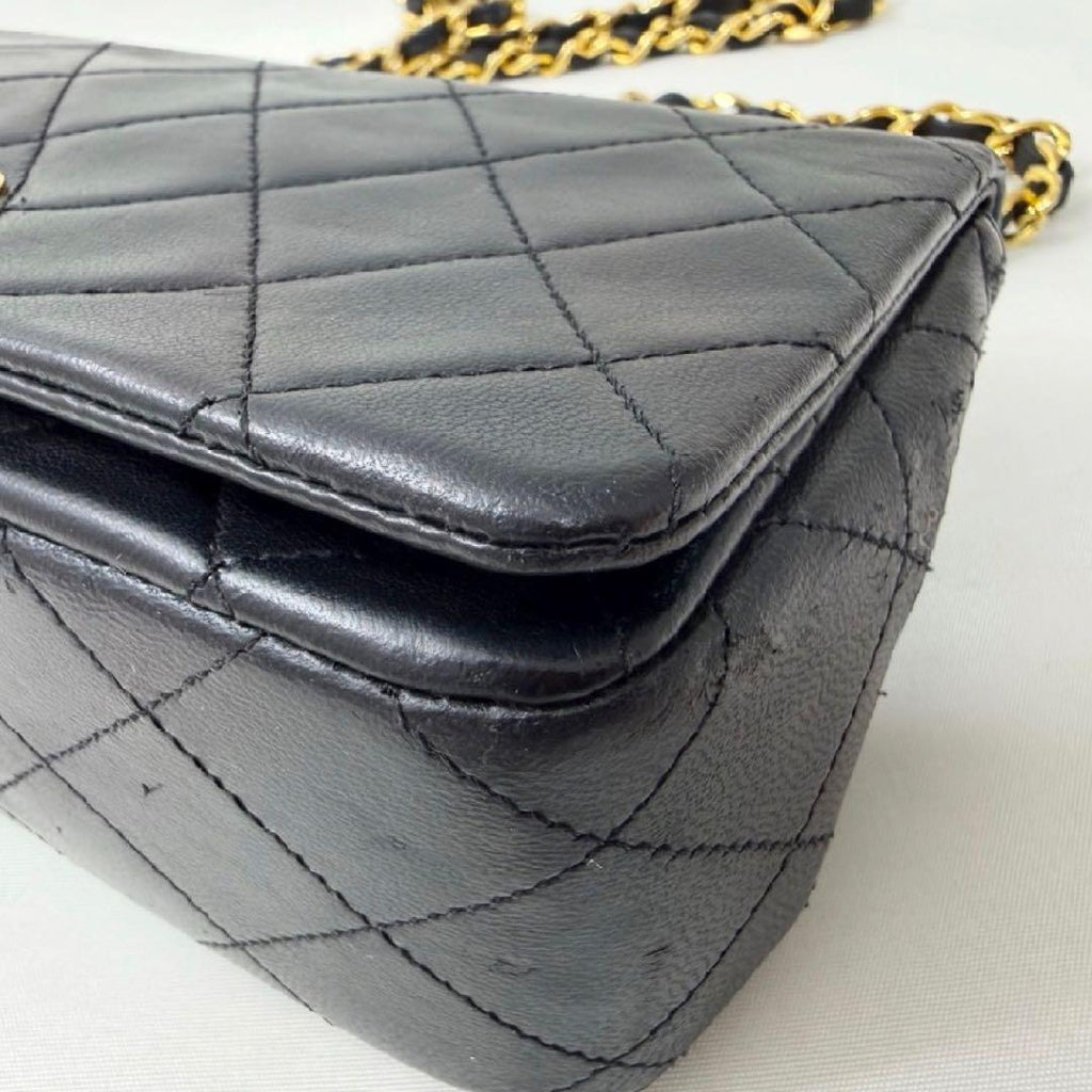 Chanel Lambskin Full Flap Quilted Chain Shoulder — view 5