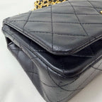 Chanel Lambskin Full Flap Quilted Chain Shoulder — view 6