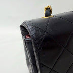 Chanel Lambskin Full Flap Quilted Chain Shoulder — view 7