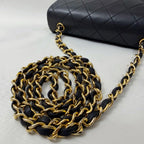 Chanel Lambskin Full Flap Quilted Chain Shoulder — view 9
