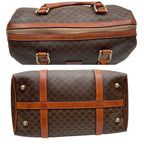 Celine Leather Macadam Triomphe Hand Mini Boston Bag Brown — view 4