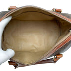 Celine Leather Macadam Triomphe Hand Mini Boston Bag Brown — view 8