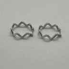 Tiffany & Co Paloma Picasso Wave Hoop Earrings Zigzag — view 5