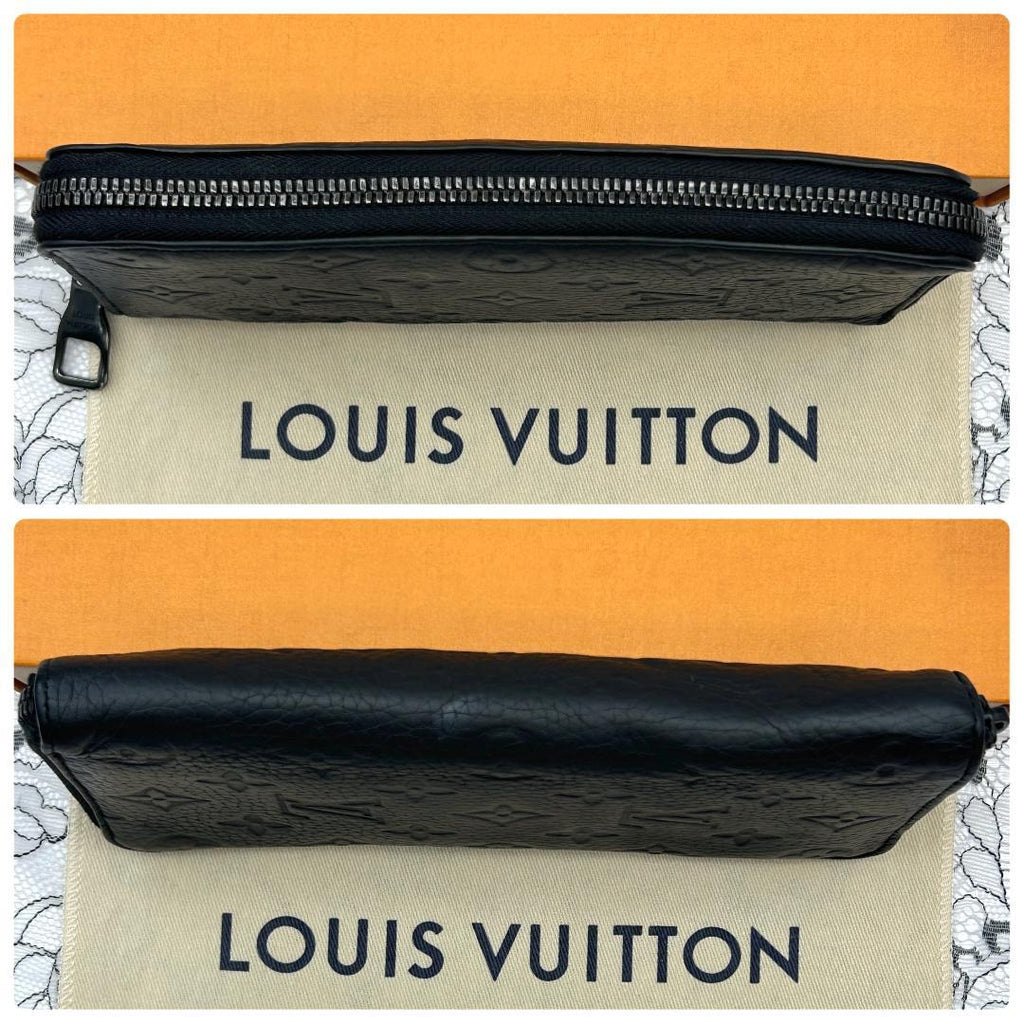 Louis Vuitton Monogram Taurillon Zippy Vertical Wallet — view 3