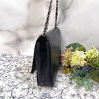 Chanel Mademoiselle Shoulder Bag Black Gold — view 6