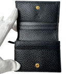 Gucci GG Marmont Leather Bifold Wallet Black Gold — view 7