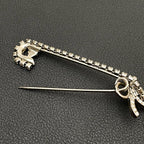 Chanel CC Logo Pin Brooch 01P Rhinestone Corsage — view 7