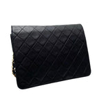 Chanel Lambskin Quilted CC Logo Chain Shoulder Bag Black — view 2