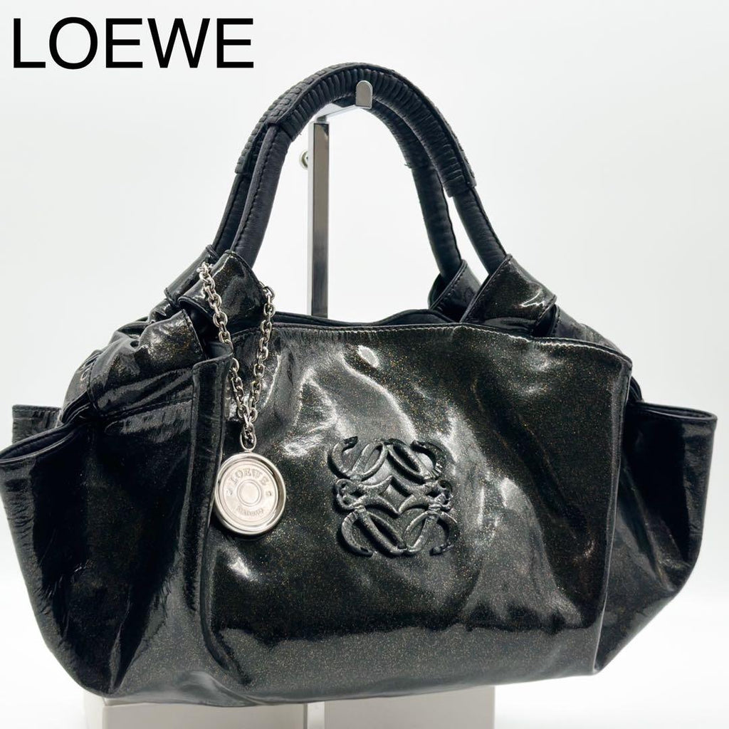 Loewe Nappa Aire Handbag Patent Leather Compact