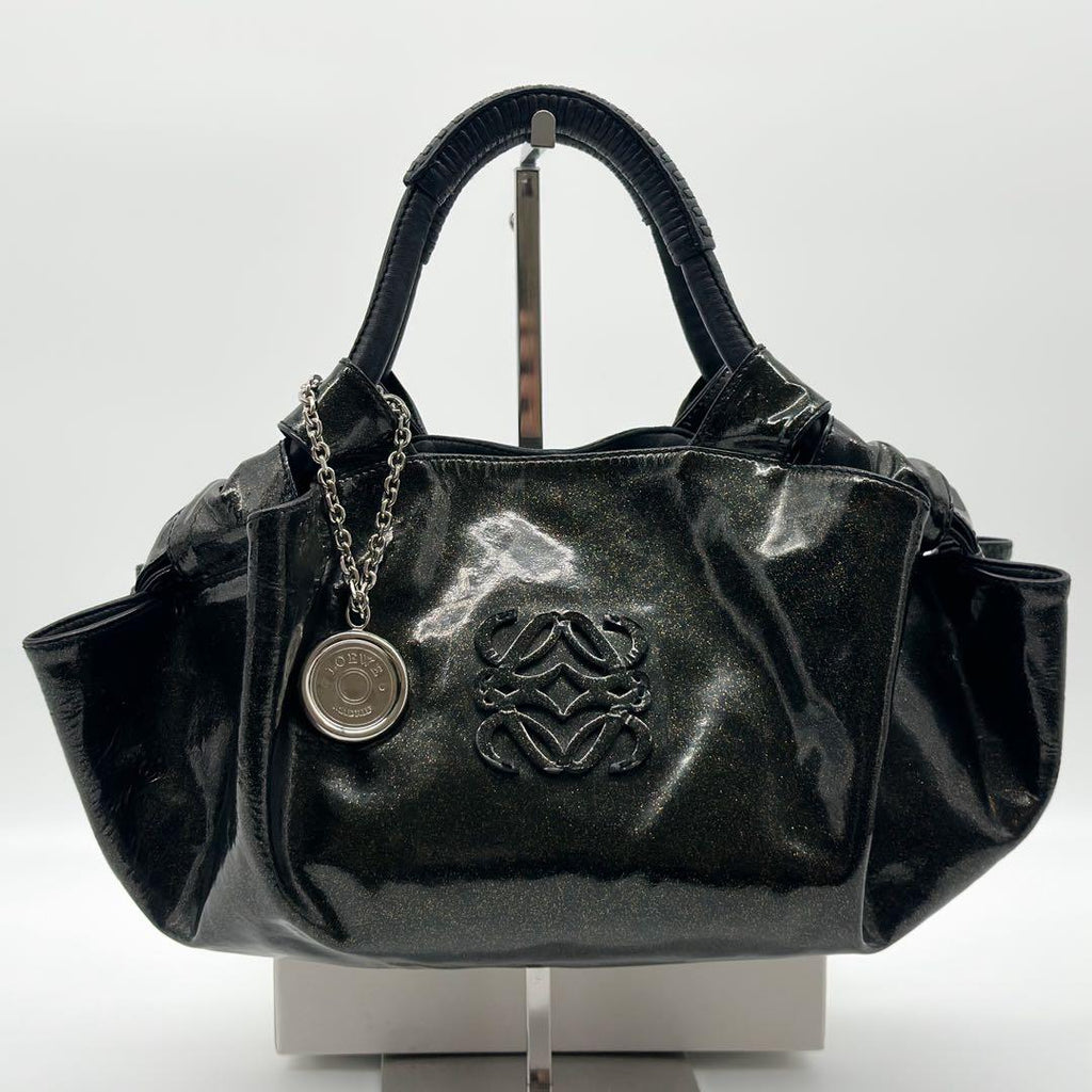 Loewe Nappa Aire Handbag Patent Leather Compact — view 2