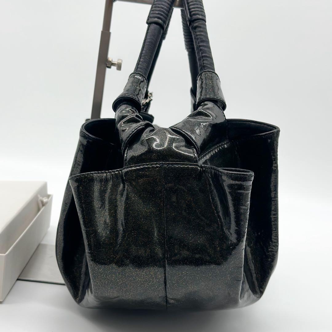 Loewe Nappa Aire Handbag Patent Leather Compact — view 5