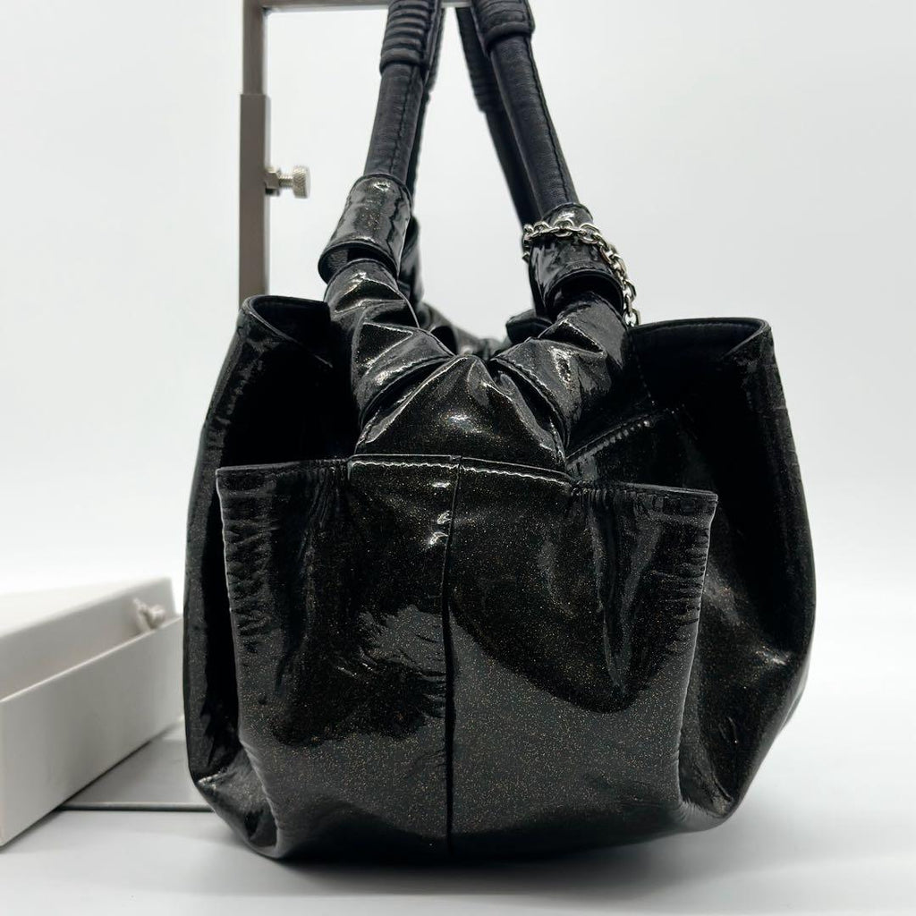 Loewe Nappa Aire Handbag Patent Leather Compact — view 6