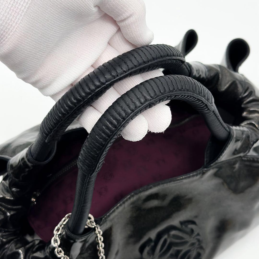 Loewe Nappa Aire Handbag Patent Leather Compact — view 7