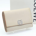 Loewe Trifold Wallet Anagram Beige