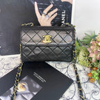 Chanel Vintage Turnlock Quilted Chain Shoulder — view 2
