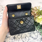 Chanel Vintage Turnlock Quilted Chain Shoulder — view 9