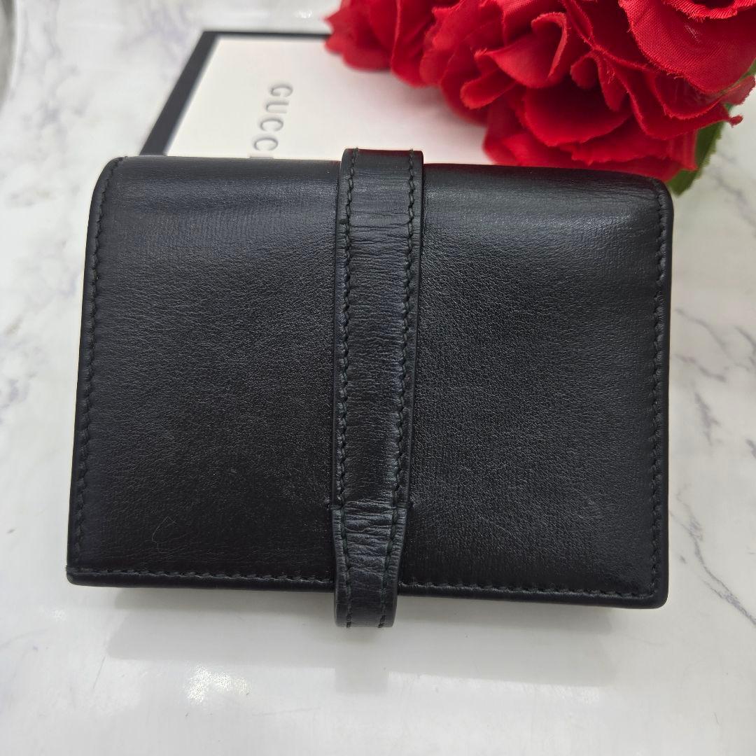 Gucci Fold Wallet GG Jackie Black Leather — view 2