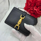 Gucci Fold Wallet GG Jackie Black Leather — view 3
