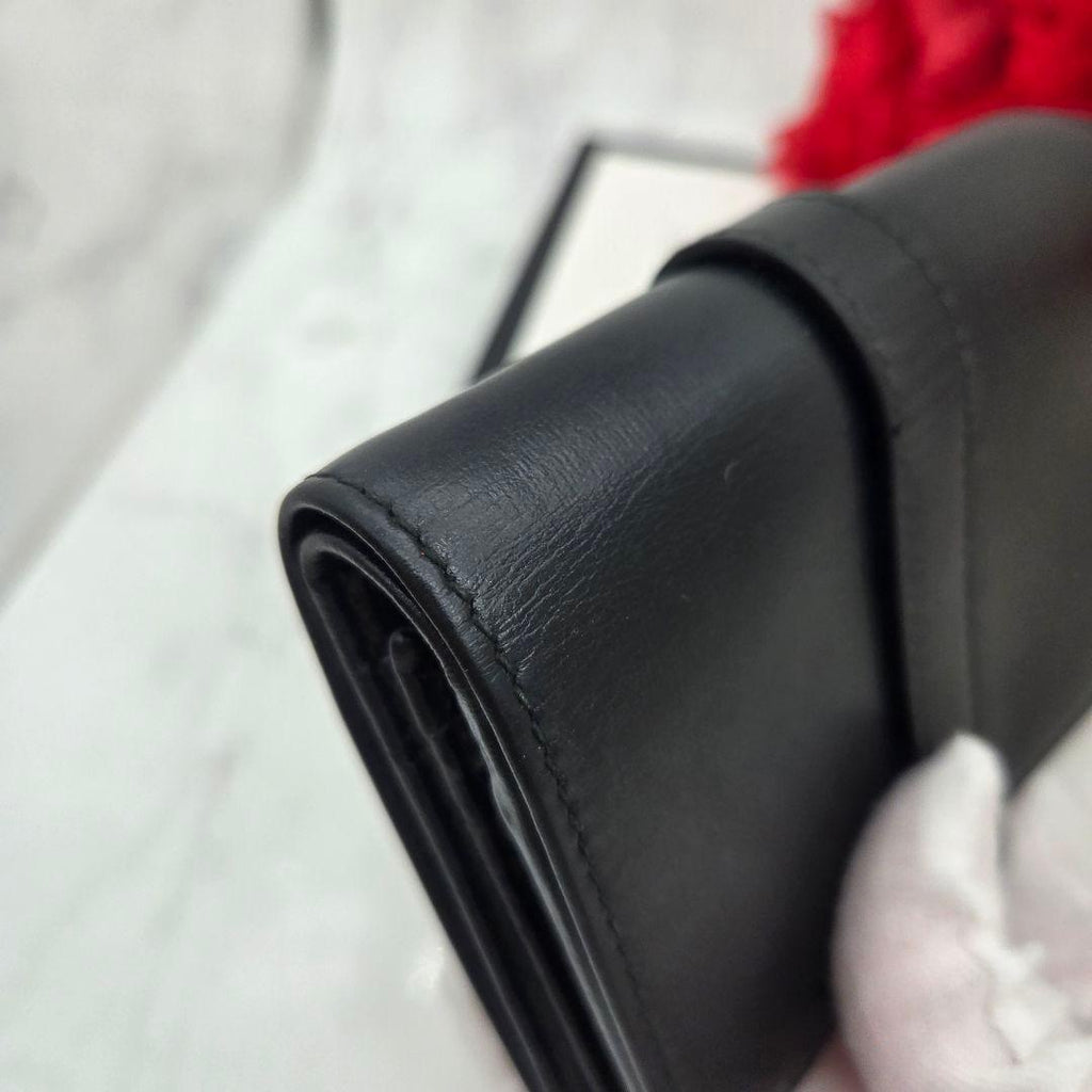 Gucci Fold Wallet GG Jackie Black Leather — view 7