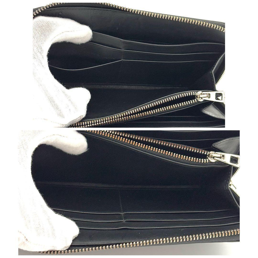 Loewe Wallet Repeat Anagram Zip Around Black — view 5