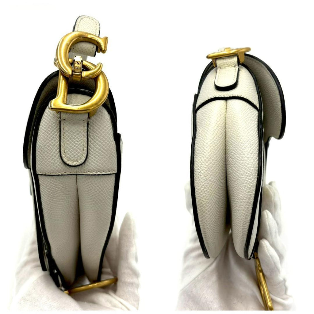Dior Saddle Bag Gray Neckoff White — view 8