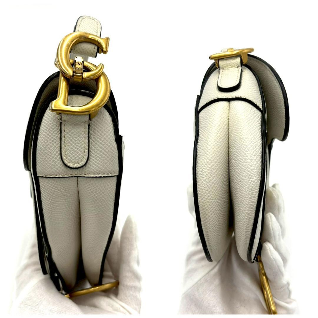 Dior Saddle Bag Gray Neckoff White — view 8
