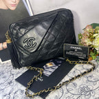 Chanel Camera Bag Fringe Quilted CC Logo