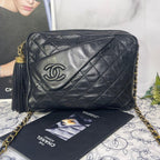 Chanel Camera Bag Fringe Quilted CC Logo — view 2