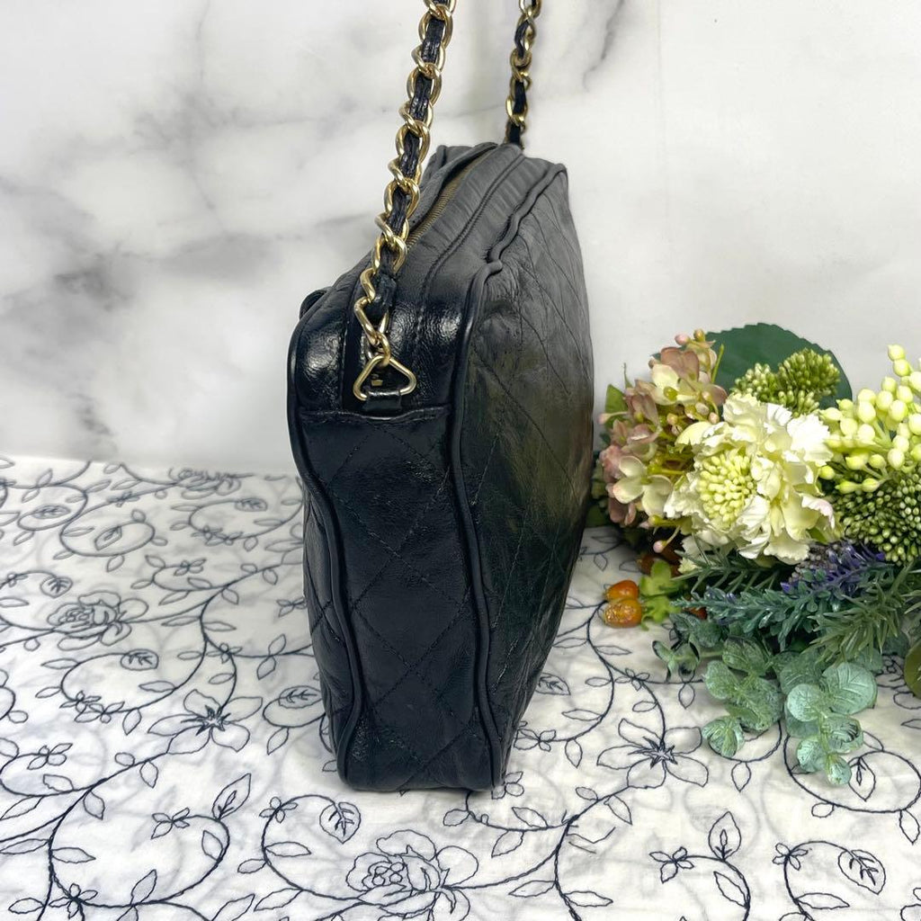 Chanel Camera Bag Fringe Quilted CC Logo — view 7