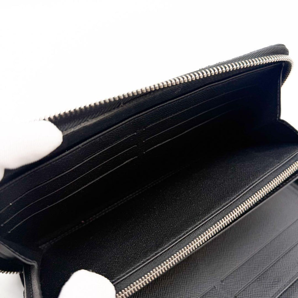 Louis Vuitton Limited Edition Zippy Organizer Damier Graphite Map NM Wallet — view 7