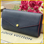Louis Vuitton Empreinte Portefeuille Sarah Marine Wallet