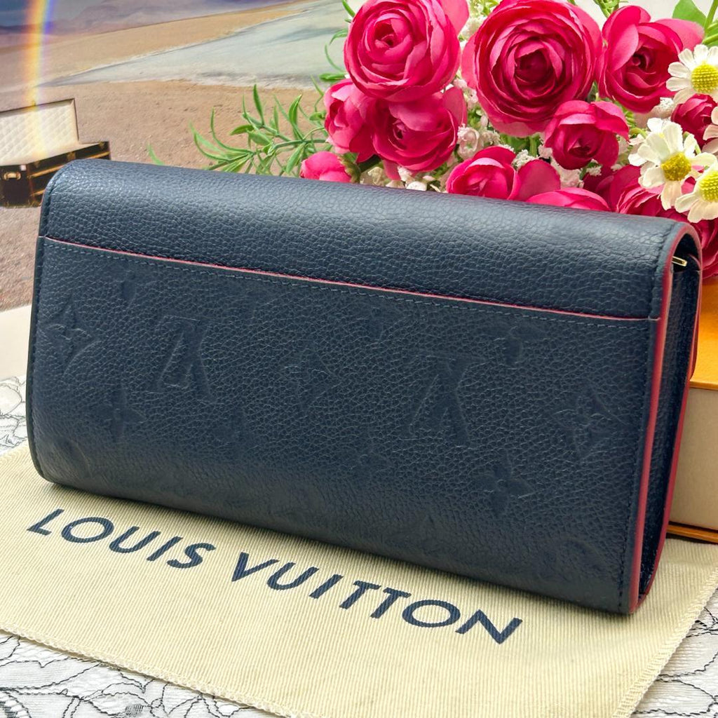 Louis Vuitton Empreinte Portefeuille Sarah Marine Wallet — view 2