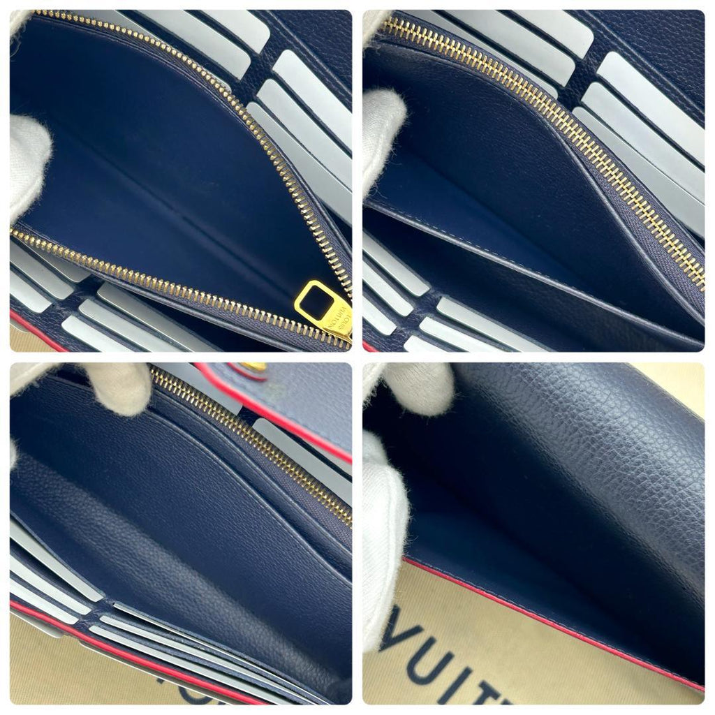 Louis Vuitton Empreinte Portefeuille Sarah Marine Wallet — view 7