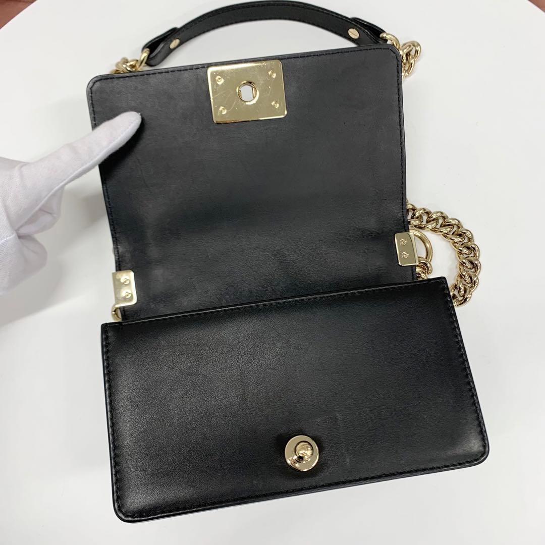 Chanel Boy 20 Quilted Lambskin Gunmetal Shoulder — view 6