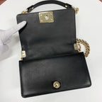 Chanel Boy 20 Quilted Lambskin Gunmetal Shoulder — view 6