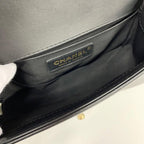 Chanel Boy 20 Quilted Lambskin Gunmetal Shoulder — view 7