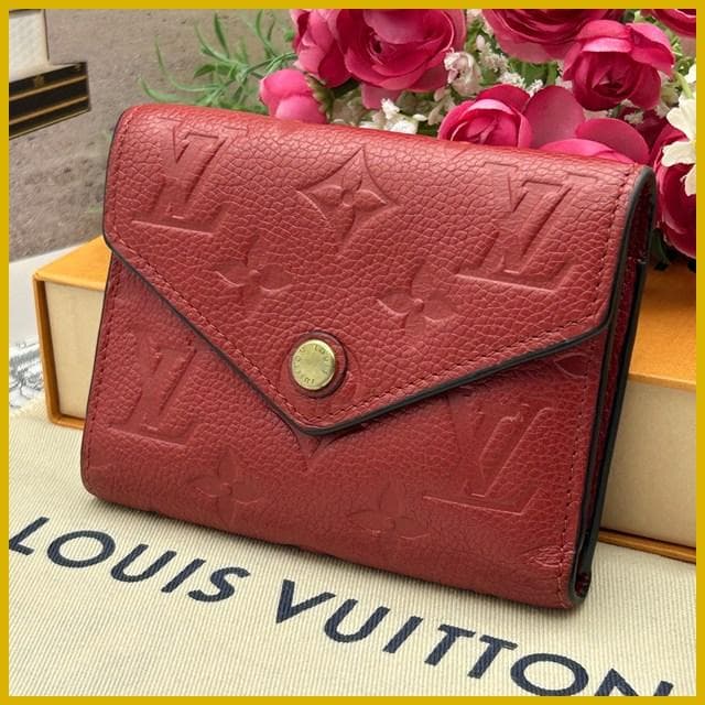 Louis Vuitton Empreinte Portefeuille Victorine Red Wallet