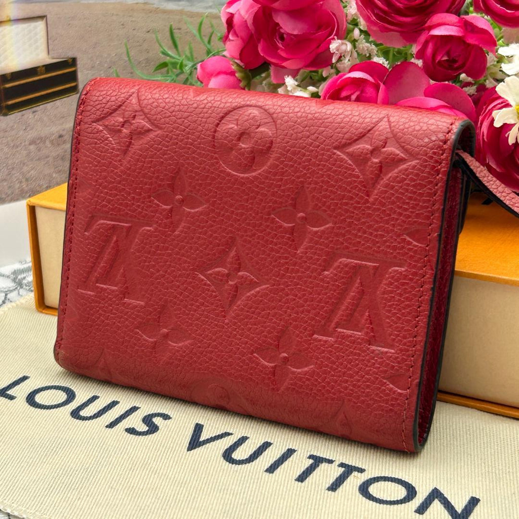 Louis Vuitton Empreinte Portefeuille Victorine Red Wallet — view 2
