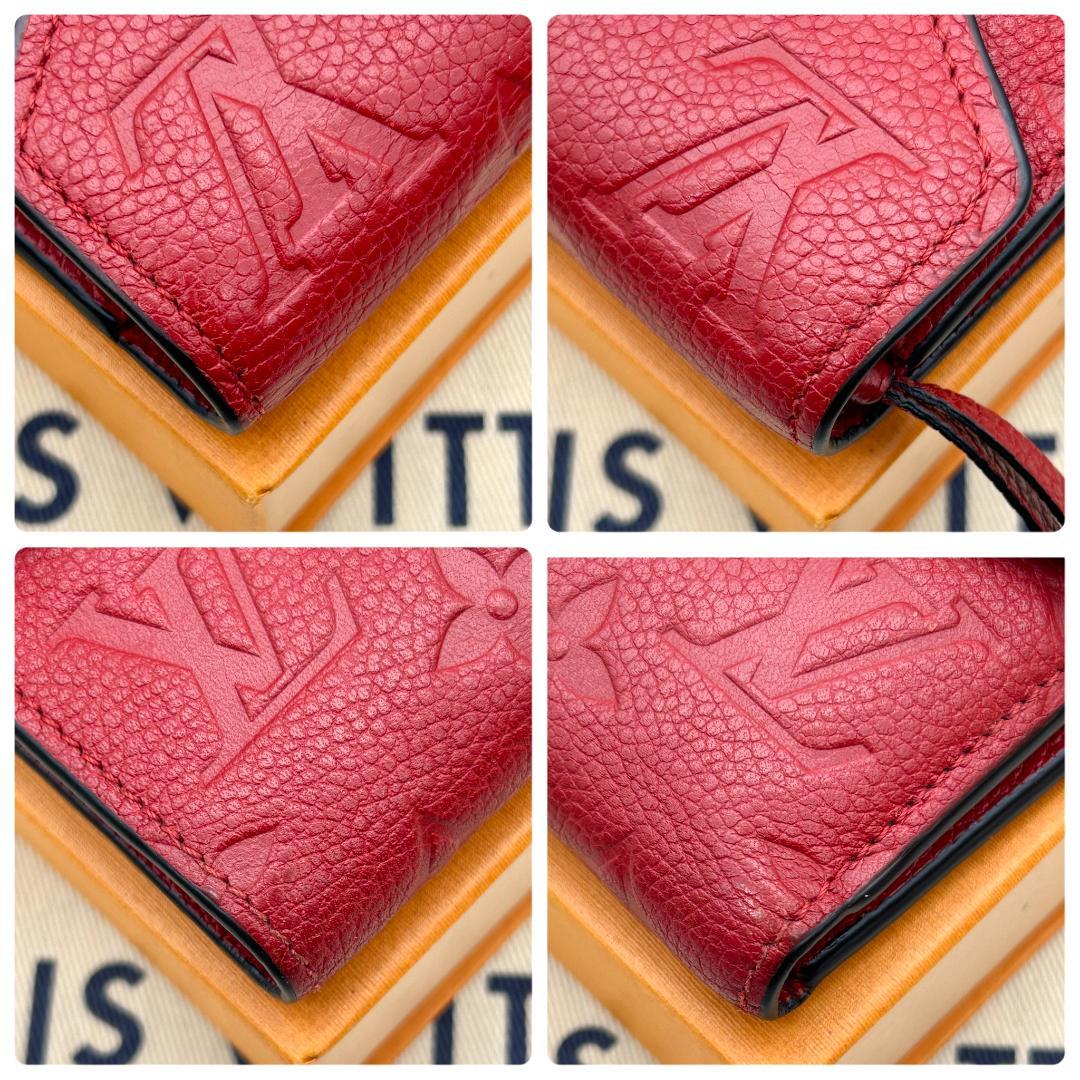 Louis Vuitton Empreinte Portefeuille Victorine Red Wallet — view 5