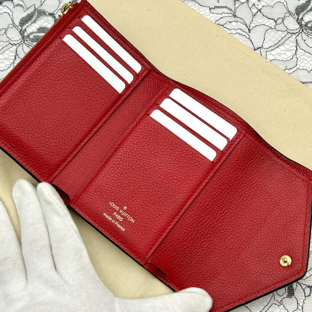 Louis Vuitton Empreinte Portefeuille Victorine Red Wallet — view 6
